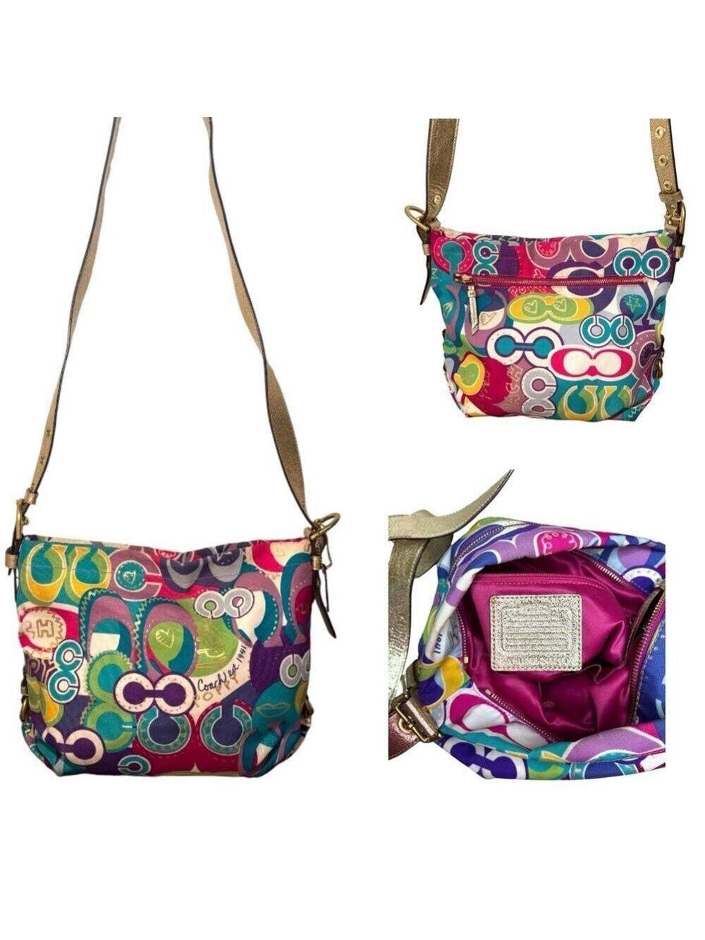 Coach Poppy Graffiti Bag with COA